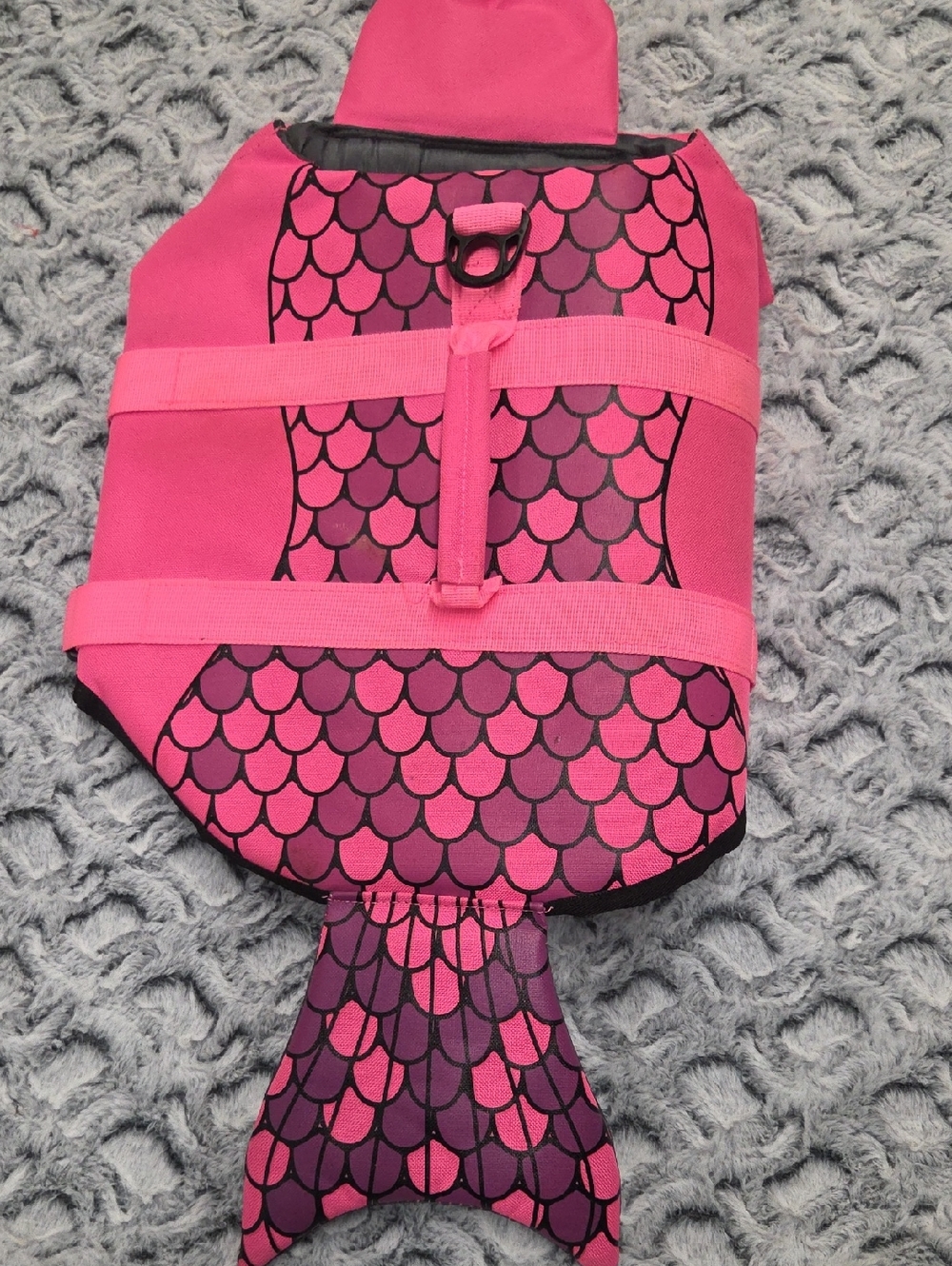 Hot Pink Mermaid Dog Life Jacket